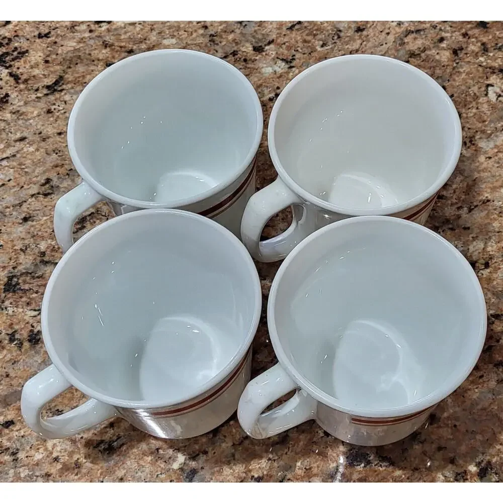 Corelle by Corning Cinnamon Or Chestnut Pattern (Set of 4) Mugs